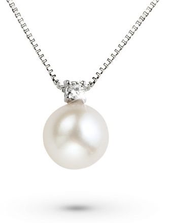 Pendente Namuri Donna HYBRID PEARLS in Oro bianco Perla 0.03 Ct PNPBT-8 - PNPBT-8